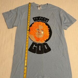 Light Blue Vintage Style Graphic Tommy T-Shirt “Golden God”